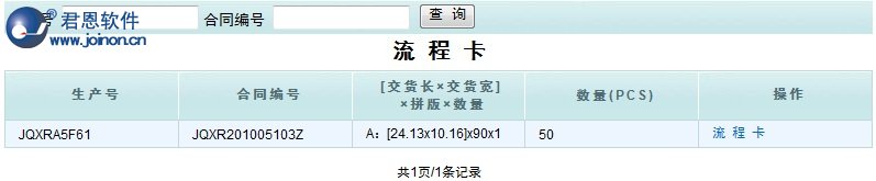 流程卡